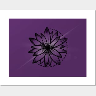 sparkly flower design Posters and Art